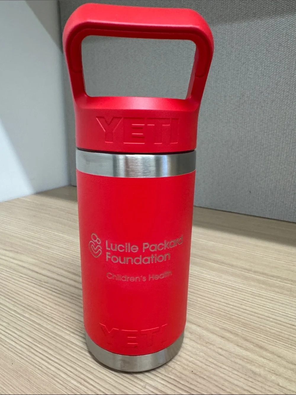 NWOT Yeti Red Bottle - Lucille Packard Foundation Children’s Health Logo - Picture 2 of 7